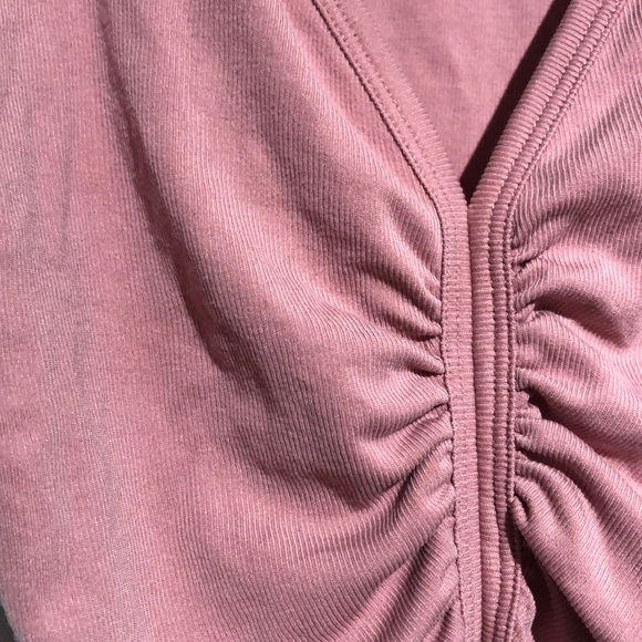 Pink, ribbed tank top - Picture 2 of 2